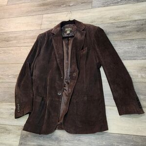 EDDIE BAUER "SEATTLE SUEDE" WASHABLE LEATHER JACKET M